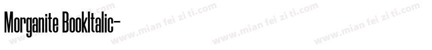 Morganite Bookltalic字体转换